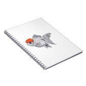 白とオレンジのオランダ金魚水槽ペット魚 ノートブック (右側)