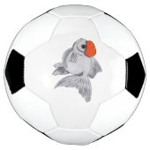 白とオレンジのオランダ・ゴールドフィッシュ水族館ペットフィッシュ サッカーボール (回転)