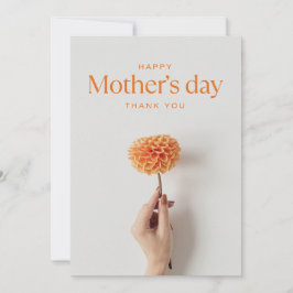 白とオレンジのカミニマルード サンキューカード