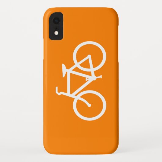 白とオレンジの自転車 Case-Mate iPhoneケース (裏面)