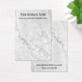 白とグレーの大理石のイヤリングホルダー表示カード (デスク)
