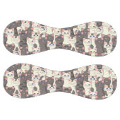 白とグレーの猫の模様 ソフトボール (パネル)