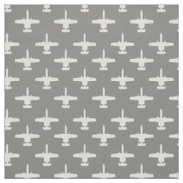 白とグレーのA-10のワーストーク攻撃ジェットパターン ファブリック