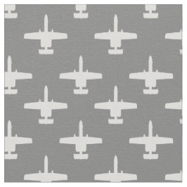 白とグレーのA-10のワーストーク攻撃ジェットパターン ファブリック