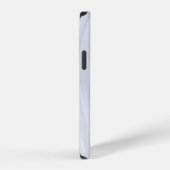 白とグレー ストライプ テキスタイル iPhoneケース (右側面)