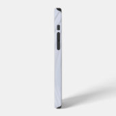 白とグレー ストライプ テキスタイル iPhoneケース (左側面)
