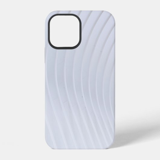 白とグレー ストライプ テキスタイル iPhoneケース (裏面)