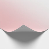 白とコーラルピンクグラデーション色 ラッピングペーパー (角)