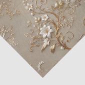 白とゴルフのフローラ分離組織ラッピング 薄葉紙 (詳細)