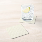 白とゴールドの幾何学で空間を高める スクエアペーパーコースター (インサイチュ)