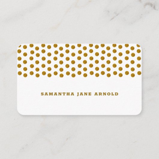 白とゴールドの水玉模様 , おむつくじチケット エンクロージャーカード (裏面)