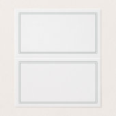 白とセージ・グリーン縁どの結婚座席表 (外部フラット)