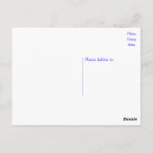 白とタンのシーズー(犬)Tzu子犬 ポストカード (裏面)