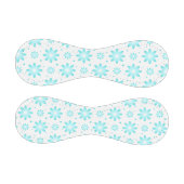 白とターコイズの繊細なデイジー、ドットのパターン 野球ボール (パネル)