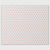 白とテラコッタギフトアーガイルラップ ラッピングペーパー (フラット)