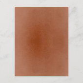 白とテラコッタ結婚の花の詳細 エンクロージャーカード (裏面)