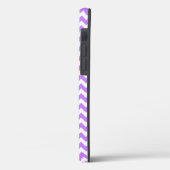 白とパステルパープルジグザグシェブロンケースメイト  Case-Mate iPhoneケース (裏面 / 左)