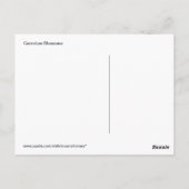 白とピンクかわいらしのゼラニウムの花房 ポストカード (裏面)