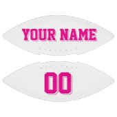 白とピンクのカスタムサッカー アメリカンフットボール (パネル)