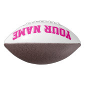 白とピンクのカスタムサッカー アメリカンフットボール (回転90)