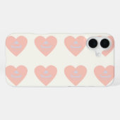 白とピンクのカップケーキ iPhoneケース (裏面横)