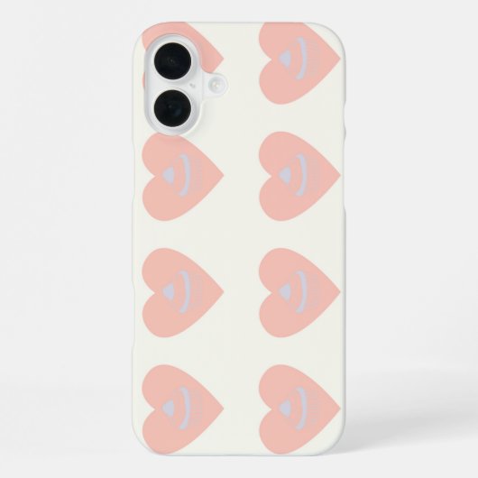 白とピンクのカップケーキ iPhoneケース (裏面)