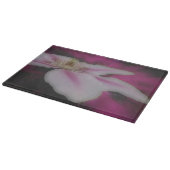 白とピンクのクレマチスの花 カッティングボード (角)