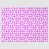 白とピンクのサッカーボールの格子模様 薄葉紙 (正面)