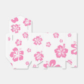 白とピンクのハイビスカスフラワーパーティーお気に入りボックス フェイバーボックス (折り畳みなし)