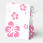 白とピンクのハイビスカスフラワーパーティーお気に入りボックス フェイバーボックス (裏面サイド)