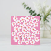 白とピンクのファンタジーフラワーパワー シーズンカード (スタンド正面)