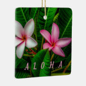 白とピンクのプルミアスオーナメント セラミックオーナメント (右)