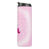 白とピンクのユニコーン タンブラー (回転右)