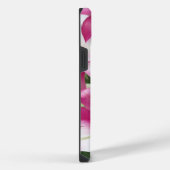 白とピンクのユリの花 iPhoneケース (右側面)