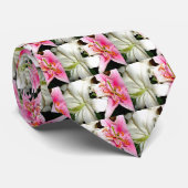 白とピンクのライリーのネクタイ ネクタイ (ロール)