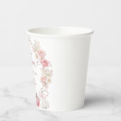 白とピンクのリトルカボチャ紙カップ 紙コップ (左)