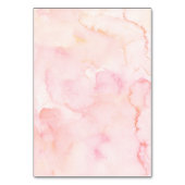 白とピンクの小さなかぼちゃのテーブル番号 テーブルナンバー (裏面)