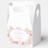 白とピンクの小さなかぼちゃのベビーお願いボックス フェイバーボックス (見開き)