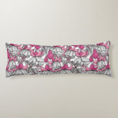 白とピンクの明るい赤紫色 ボディピロー (裏面)