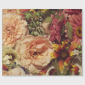白とピンクの花束がPHOに近い花束 ラッピングペーパー (フラット)