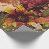 白とピンクの花束がPHOに近い花束 ラッピングペーパー (角)