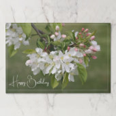 白とピンクの花 ペーパーパッド (正面)