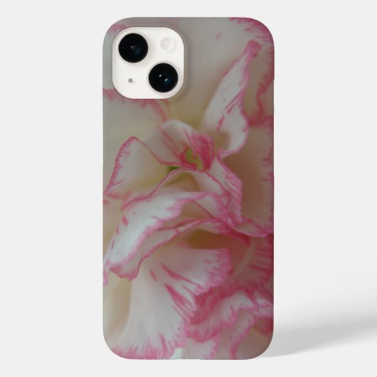 白とピンクカーネーション Case-Mate iPhoneケース (裏面)