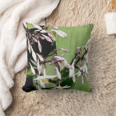 白とピンク淡い色のの花 クッション (ブランケット)