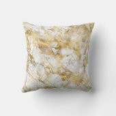 白とファンシー金ゴールド大理石 クッション (裏面)