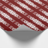 白とブルゴーニュ ラッピングペーパー (角)