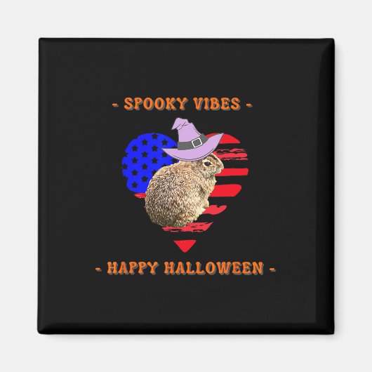 白とブーおかしなハロウィーンの衣装コスチューム マグネット (正面)