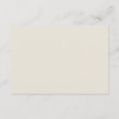 白とベージュのバラ エンクロージャーカード (裏面)