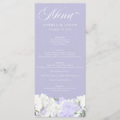 白とペリウィンクル |のメ結婚ニュー メニュー (正面)