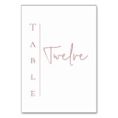 白とマウ結婚ベのテーブル番号 テーブルナンバー (正面)